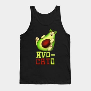 Avocato Funny Avocado Kitten Design Gift Tank Top